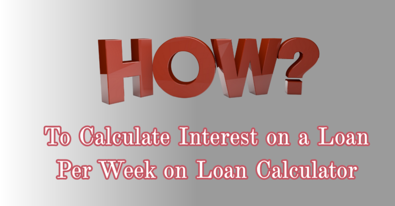 Loan interest calculator