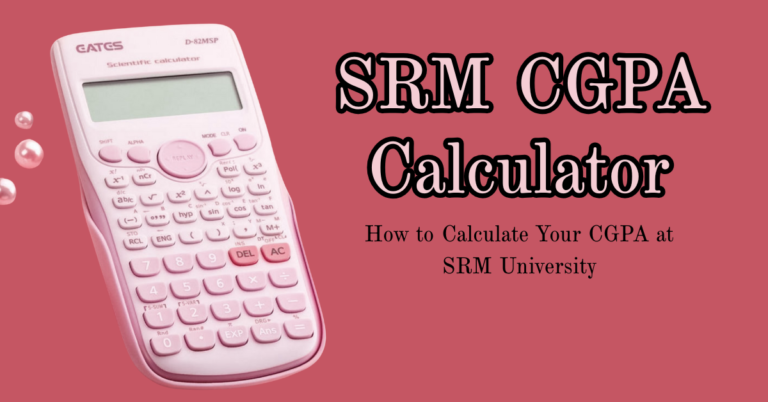 SRM CGPA Calculator
